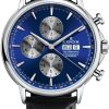 Edox Les Bemonts Chronograph Automatic Horloge 01120 3 BUIN